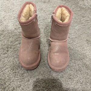 BearPaw boots girls 7T pink sparkle
